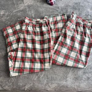 2 Women’s Fleece Plaid Pajama 2XL Bottoms Pants Plus Target Wondershop Sleepwear